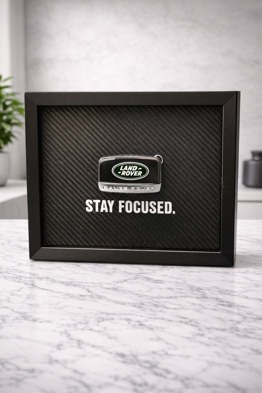 Stay Focused Land Rover Key Fob Framed Wall Art