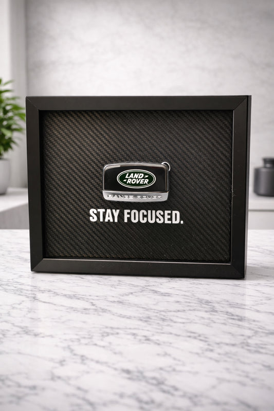 Stay Focused Land Rover Key Fob Framed Wall Art